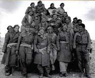 In North Africa, the motorised infantry of 131 and 169 (Queen s) Brigades (Blackheath, Bermondsey and Southwark) formed part of the 7th Armoured Division the famous Desert Rats and fought against