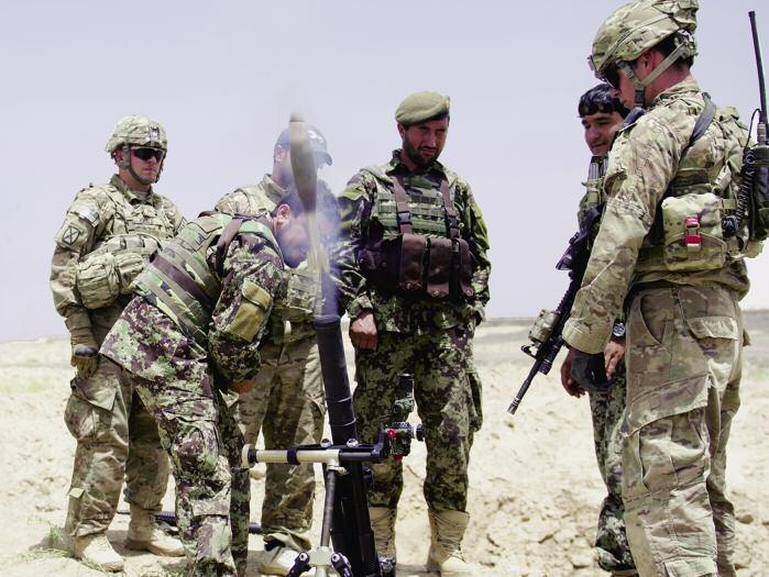 Talent management expands into advisory operations as 1-87 IN soldiers train Afghan forces on new 60 mm mortar systems.