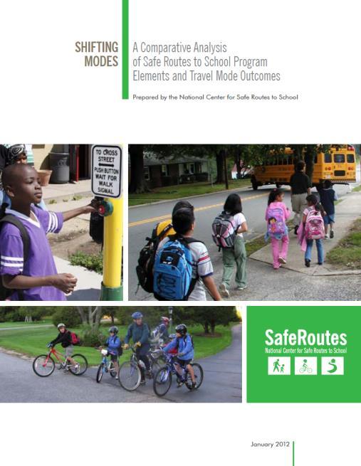 Four Elements of Successful SRTS Programs 1. Identified an in-school leader 2. Conducted activities that reinforced walking and bicycling 3. Generated parent support for SRTS 4.