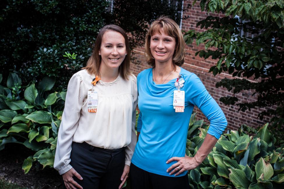 Pictured: Lisa Cantore Letzkus, MSN, RN, CPNP-AC, CCRN, Assistant Director, PNSO Nursing Research Program and Beth Quatrara, DNP, RN, CMSRN, ACNS-BC, Director, PNSO Nursing Research Program
