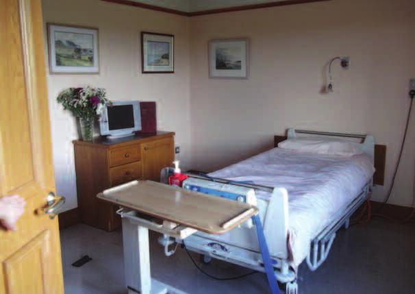 In addition to the patients bedrooms the unit includes easily accessible toilets, a Jacuzzi bathroom, multiple sitting areas, a sun room, an interdenominational prayer room, selfcontained apartments