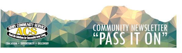 The Pass It On is available online at: http://carson.armymwr.