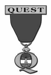 Gold Award, gold medal suspended from white cloth ribbon, No. 4187; Venturer, above left pocket; for field wear, white cloth-covered bar, No. 604956.