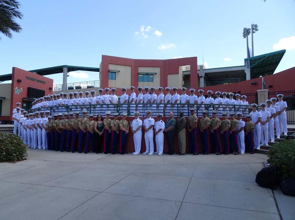 USF BUCCANNER BATTALION FALL 2017 NEWSLETTER USF SPRING 2016 BATTALION PHOTOGRAPH IN THIS ISSUE The mission of the NROTC Program is to develop young men and women morally, mentally, and physically,