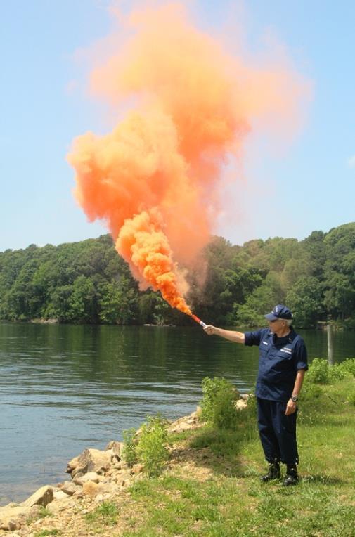 The flare shoot was a valuable part of the safety training while also taking care of the disposal of unwanted, expired flares.