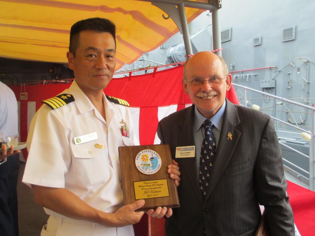 JAPANESE SHIP VISIT Fort Lauderdale was one of only five U.S. cities to be visited by two ships with Japan s Maritime Self-Defense Force (JMSDF).