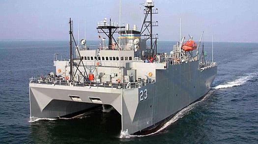 USNS platforms, maintaining standard navy communications suite and installed passive and active acoustic