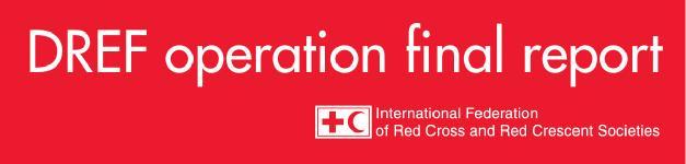 The DREF is a vital part of the International Federation s disaster response system and increases the ability of national societies to respond to disasters.