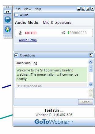 Webinar Instructions This webinar consists of a short PowerPoint presentation with voiceover (1-way!