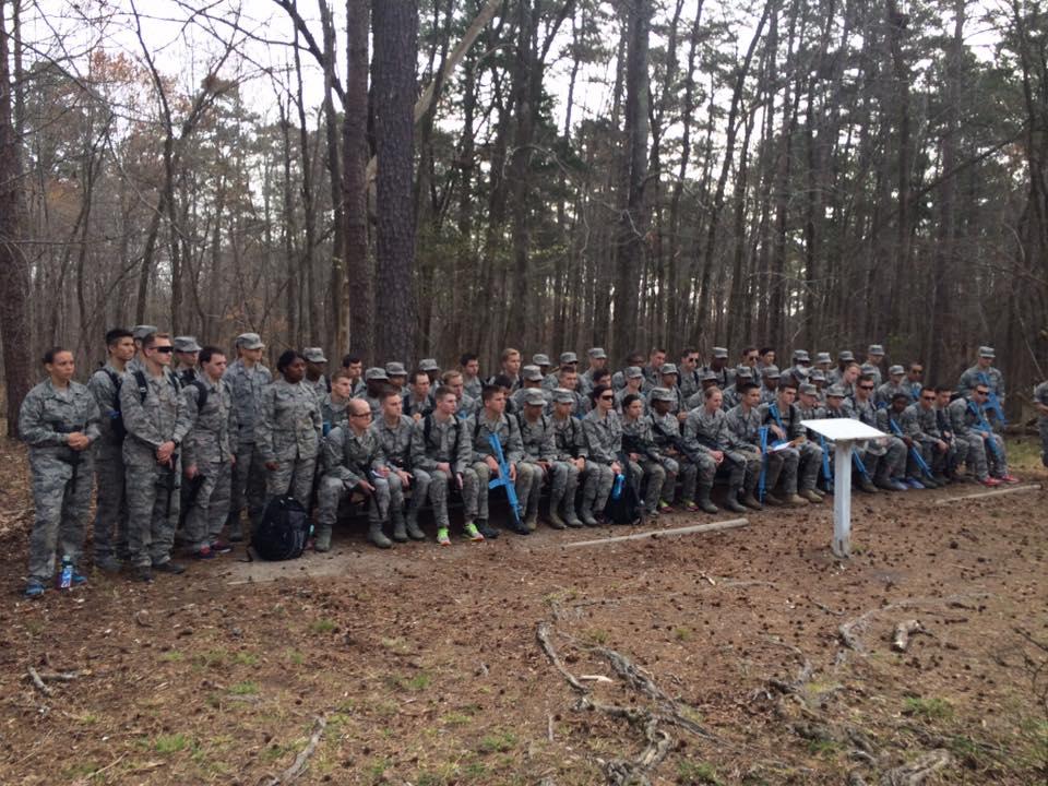 The sophomores traditionally participate in a training exercise before they go off for summer training and this year they went on a one-day trip to Camp Butner in North Carolina.