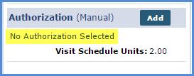 3. No Matching Authorization Found: This status indicates that the system was unable to assign an Authorization that matches the Visit details (e.g., no Authorization for selected Caregiver skill type).