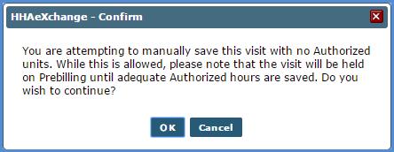 If, for example, a user applied a single Authorization Unit to a Visit scheduled for 2 hours, they are only authorizing a single hour of the Visit.