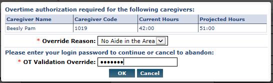 3. To authorize your users to override the overtime validation, navigate to Admin > User Management> User Search and select