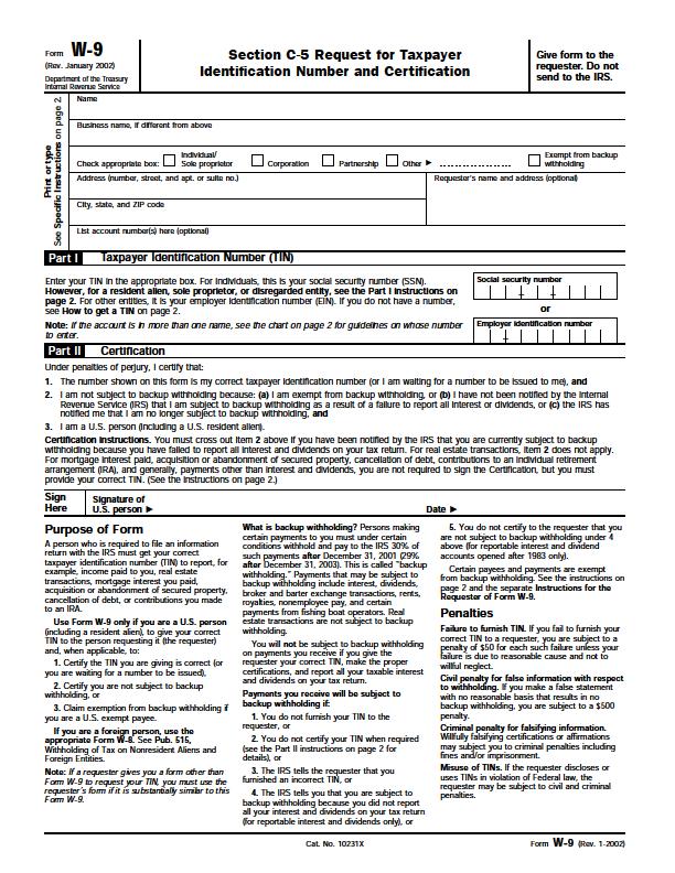 Forms IRS