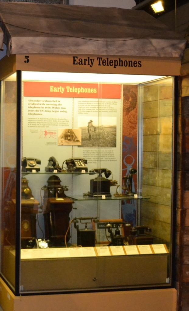 Early telephones Some military telephones were available at the start of the war, these were manufactured by Ericsson who had been supplying the British Army since the Boer war of 1899-1902,