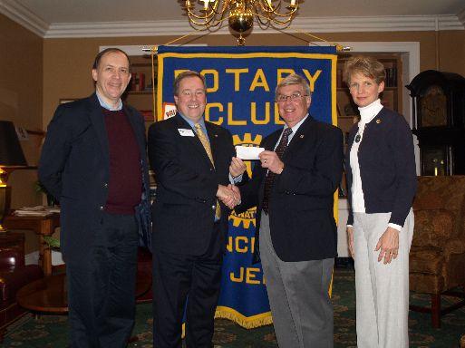 Page 3 of 4 By Marcia Bossart Supporting Haiti Relief Efforts Our club joined the Haiti relief efforts of Rotary District 7510 in central New Jersey with a donation of $29, 000 to provide shelter,