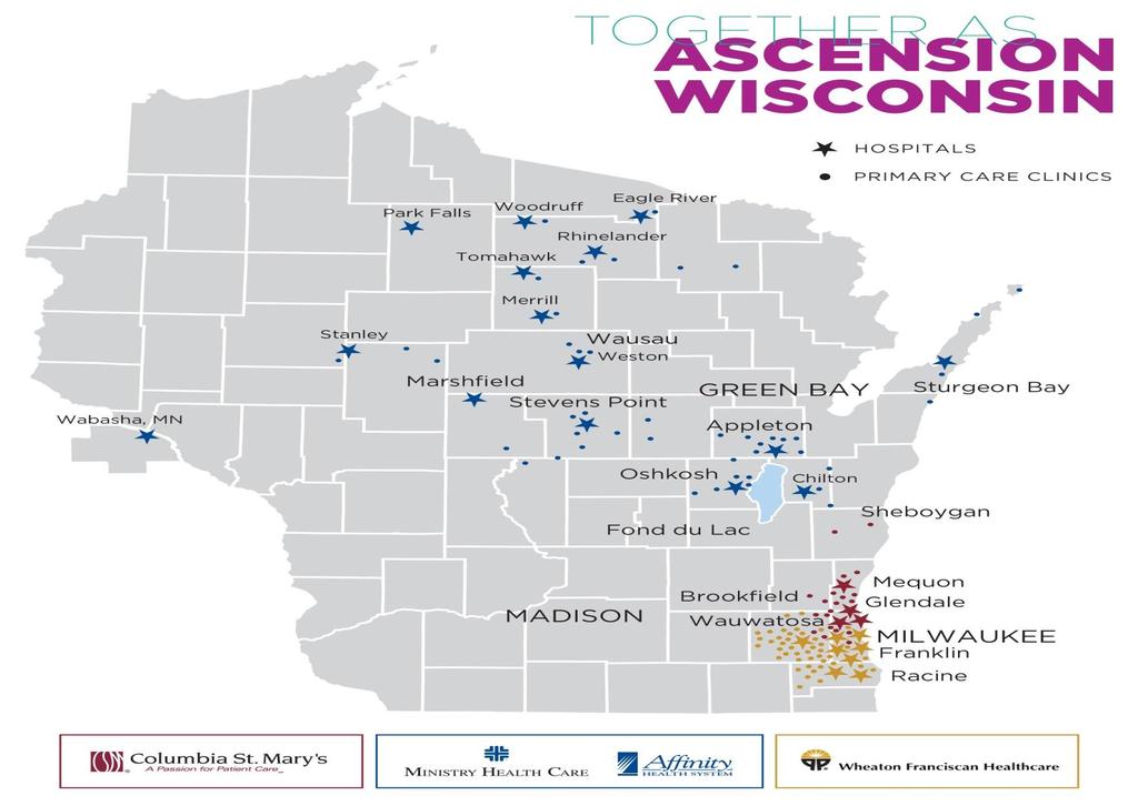 Ascension WI 27 Hospitals 114 Primary Care Clinics