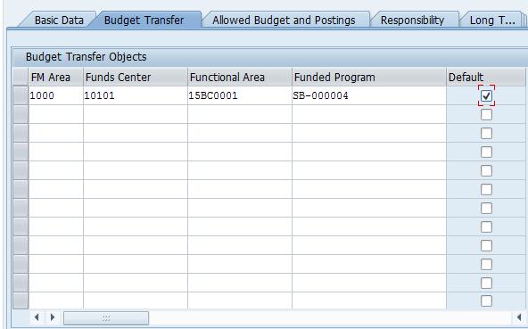 Create Sponsored Program Confirm Business Partner Create Sponsored Program Create Grant Link Internal Order/WBSE Link WBSE Link Passthrough Grants 8 Click the Budget Transfer tab 9 Populate the
