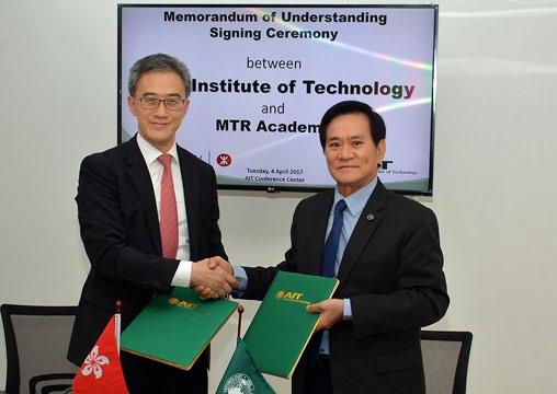 APRIL 2017 MTR ACADEMY, HONG KONG, AND AIT TO JOINTLY