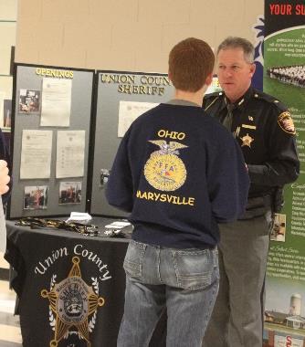 The Marysville FFA Business Ag Career Day was held to help the students meet businesses in the community, understand what they look for in an employee, and learn the skills needed when talking with a