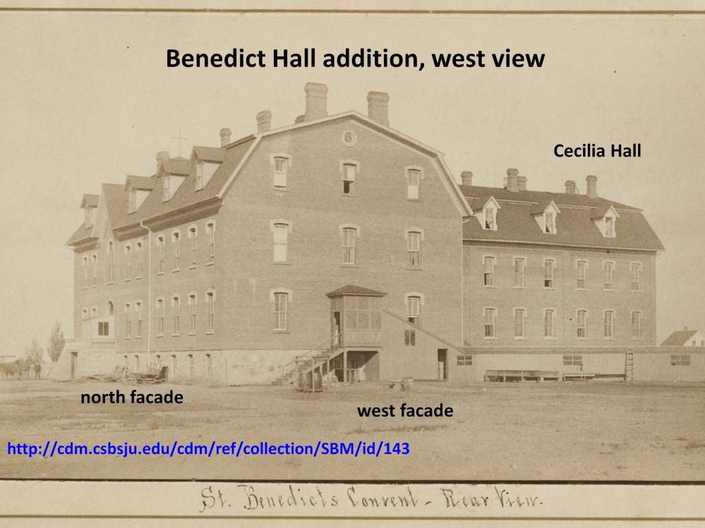 1883: Benedict Hall is added to