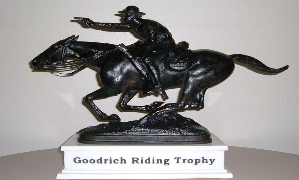 APPENDIX A GOODRICH RIDING TROPHY A-1 Description The trophy is made of bronze and is mounted on a marble base.