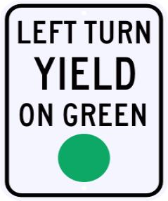left-turn crashes at locations where installed Supplemental signs should be