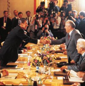 Gorbachev initiated the meetings to convince Reagan that the Soviets wanted to end the arms race and make major changes in the U.S.S.R. Gorbachev named these reforms perestroika.