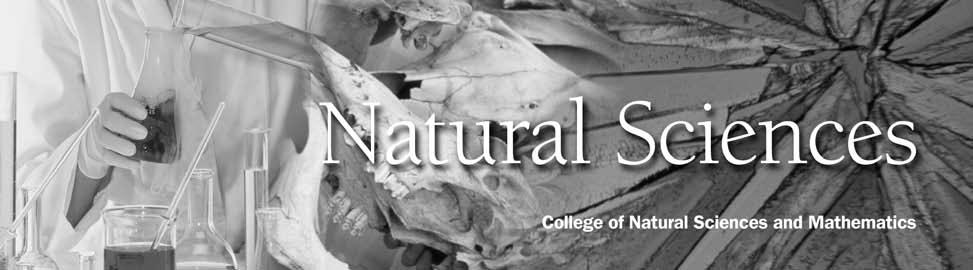 INTRODUCTION This Minor in Natural Sciences enables students to gain an understanding in several scientific areas and have a more comprehensive appreciation of the natural sciences by taking courses