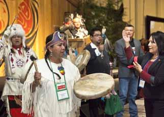 The ceremony was the largest and only one of its kind to take place, marking the historic transfer of health services from Canada to B.C. s First Nations.