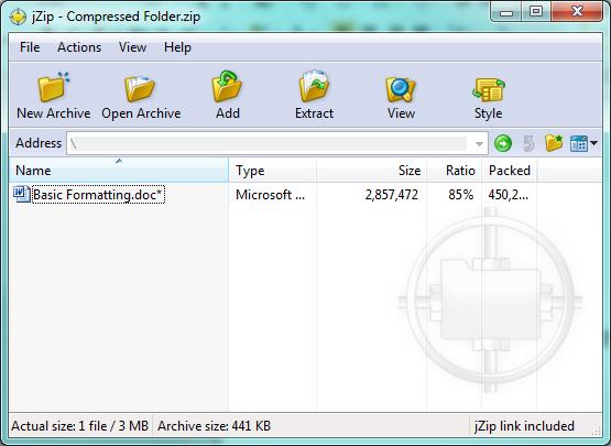 Click on Encrypt The file(s) will now be added to the compressed (zip) file as shown This completed the process and this window