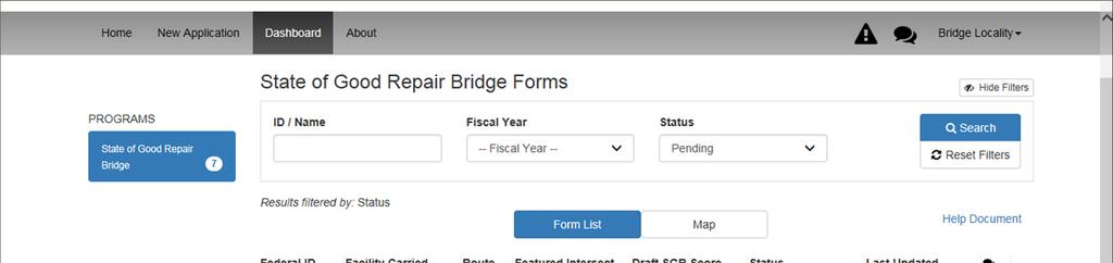 External link to SGR Scoring Guidance A Work Notification Form must be filled out for all bridges