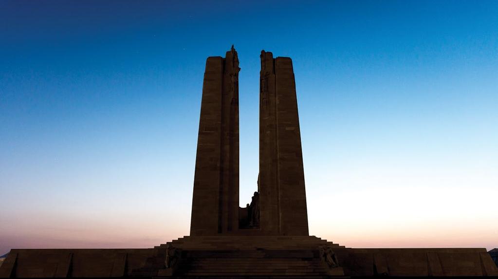 DND photo IS06-2017-0005-039 by Master Corporal Jennifer Kusche Silence reigns in the early morning light at the Canadian National Vimy Memorial in Vimy, France, on 7 April 2017, one hundred years to