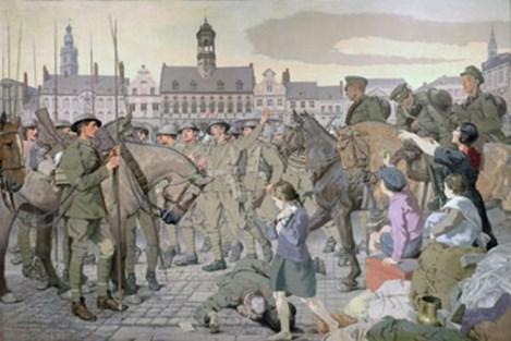 Public Conservation of Canadians Opposite Lens by Augustus John Beginning in 2017 Canadian War Museum Following the Canadian victory at the Battle of Vimy Ridge in April 1917, the Canadian War