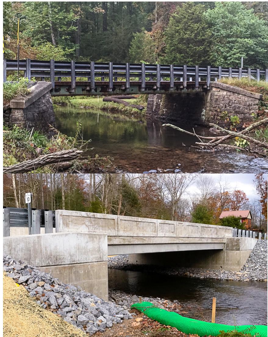 EAST REGION JV-292 Jackson Township, Perry County The East region had another outstanding construction year in 2017, with 58 bridges replaced under the program across PennDOT Engineering