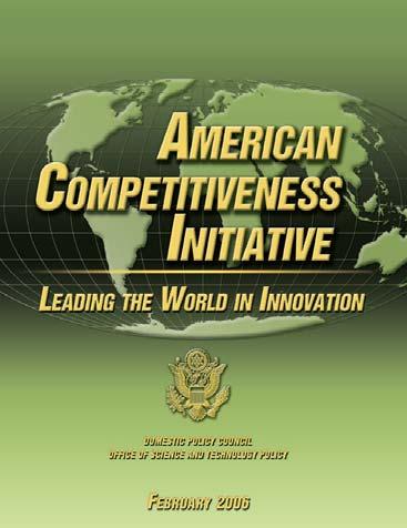 American Competitiveness Initiative Federal research Private sector research