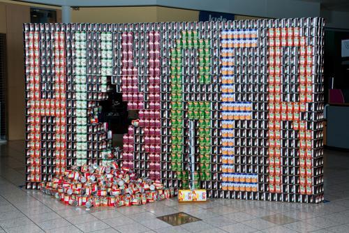 An example canstruction (left): the 20