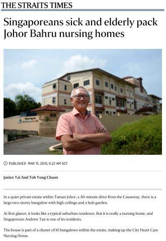 Dementia Patients in Singapore est 38,000