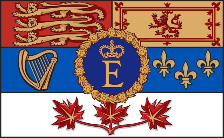 THE QUEEN'S PERSONAL CANADIAN FLAG SECTION 2 ROYAL STANDARDS AND STATE PERSONAL FLAGS 1. The Queen's Personal Canadian Flag (see Figure 14-2-1) shall: a.