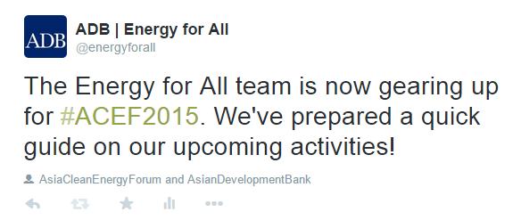 KNOWLEDGE MANAGEMENT COMMUNICATIONS TWITTER @energyforall Has 1,200 followers and counting Reaches up