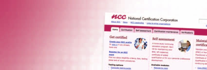 www.nccwebsite.org NCC s New Website The new NCC website debuts this month and we have a new domain name. We invite you to come and visit to see all the new features.