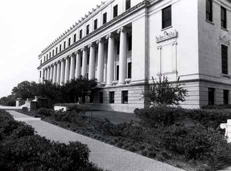 Left: Memorial Student Center dedication, April 21, 1951 Above: The System Administration Building (later named for Jack K.