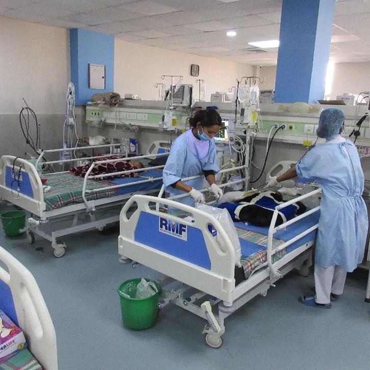 RMF-provided ICU beds installed and already in