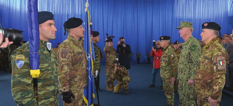 COM KFOR CHANGE OF COMMAND Major General Giovanni Fungo formally ended his command of the Kosovo Force (KFOR) in a ceremony presided by Commander Allied Joint Force Command Naples, Admiral James G