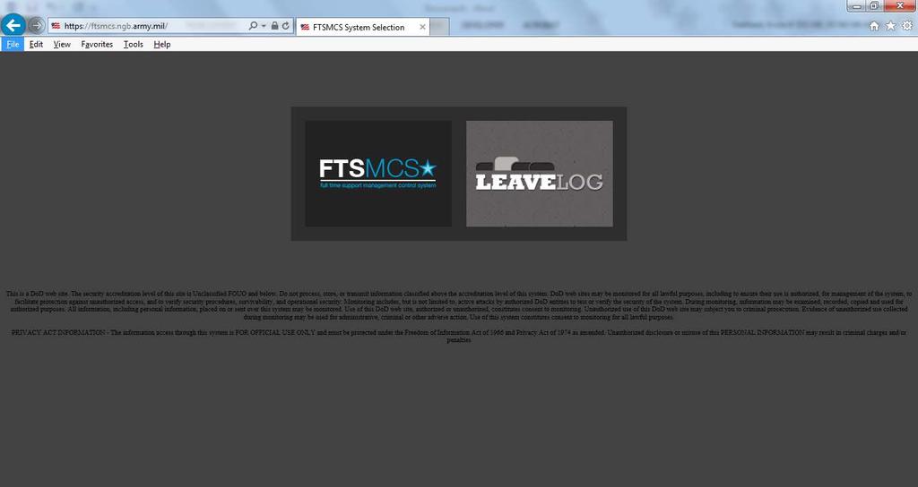 How to log in to FTSMCS: Please visit