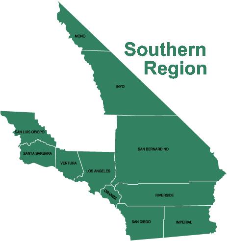 Southern Region The Southern Region is composed of 11 counties