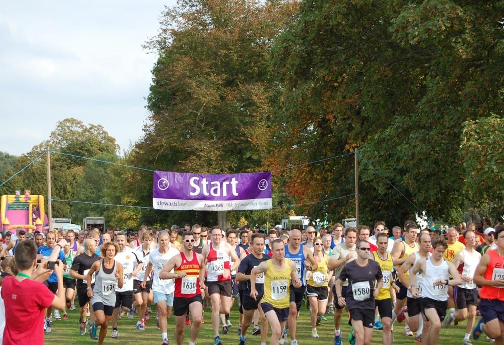 The Moor Park 10k & Junior Fun Runs continue to be the biggest annual fundraising event organised by the Lynda Jackson Macmillan Centre (LJMC) welcoming 1,800 runners of all ages and raising 50,000.