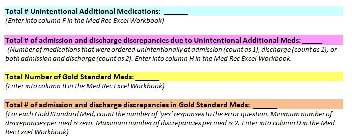 2018 Leapfrog Hospital Survey Hard Copy them on the first page of the Medication Reconciliation Worksheet in