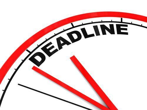 Deadline No later than 5:00 p.m.