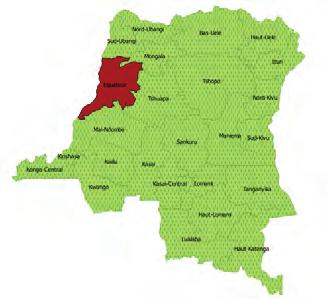 affected areas border the neighboring Republic of Congo. This is the ninth Ebola outbreak in the Democratic Republic of the Congo, but the first in the separate province of Equateur.
